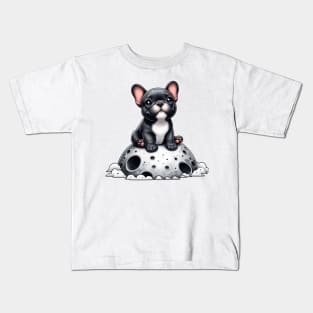 Lunar Frenchie: Adventures Beyond, Dog Lover, French Bulldog Kids T-Shirt